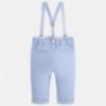 Mayoral 1516-65 Spodnie chłopięce długie z szelkami kolor niebieski