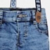 Mayoral 2569-43 Spodnie chłopięce jeans z szelkami kolor niebieski 