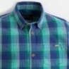 Mayoral 4149-87 Koszula chłopięca w kratę z długim rękawem kolor niebieski