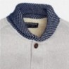Mayoral 7425-10 Bluza chłopięca łączone tkaniny kolor Szary