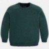 Mayoral 311-49 Sweter chłopięcy z lamówką kolor zielony