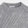 Mayoral 7313-26 Sweter dziewczęcy asymetryczny kolor szary