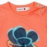 Boboli 215031-5062 Bluzka dziewczęca z aplikacją kolor pomarańcz