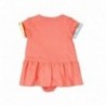 Boboli 215086-5062 Sukienka dziewczęca z majteczkami kolor pomarańcz