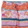 Boboli 235055-9795 Spodnie dla dziewczynki popelinowe we wzorki kolor pomarańcz