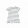 Boboli 245045-9779 Sukienka dziewczęca z aplikacją kolor biały