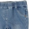 Boboli 295006-BLEACH Spodnie dla dziewczynki bawełniane z kieszonkami kolor niebieski