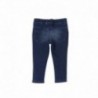 Boboli 295006-BLUE Spodnie dla dziewczynki bawełniane z kieszonkami kolor granat