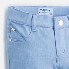 Mayoral 3506-20 Spodnie dziewczęce długie dzianina kolor Błękitny
