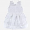 Dr.Kid DK492-000 sukienka dziewczęca elegancka kolor biały