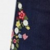 Mayoral 1524-46 Spodnie dziewczęce jeans z haftem kolor granat