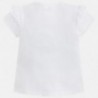 Mayoral 3018-53 Koszulka dziewczęca kolor biały