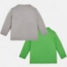 Mayoral 2026-86 koszulki chłopięce 2 sztuki kolor szary/zielony