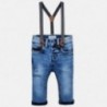 Mayoral 2564-92 Spodnie chłopięce jeans z szelkami kolor granat