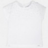 Mayoral 6040-53 Koszulka dziewczęca kolor biały