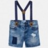 Mayoral 1296-31 Bermudy chłopięce jeans kolor niebieski