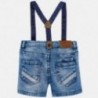 Mayoral 1296-31 Bermudy chłopięce jeans kolor niebieski