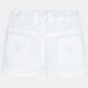 Mayoral 201-73 Spodnie krótkie chłopięce kolor biały