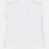 Mayoral 1016-68 Koszulka dziewczęca z falbankami kolor biały