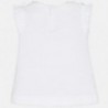 Mayoral 1018-61 Koszulka dziewczęca kolor biały