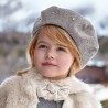 Mayoral 10510-63 Czapka beret dziewczęcy kolor srebrny