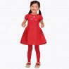 Mayoral 4954-49 Sukienka dla dziewczynki kolor czerwony