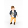 Boboli 326102-9889 koszula dla chłopca jeans kolor granat