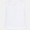 Mayoral 3019-69 Koszulka dziewczęca kolor biały