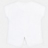 Mayoral 6017-15 Koszulka dziewczęca kolor biały/czarny