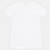 Mayoral 6019-17 Koszulka dziewczęca kolor biały/granat