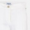 Mayoral 6508-86 Spodnie dziewczęce kolor biały