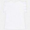 Mayoral 6013-32 Koszulka dziewczęca kolor biały
