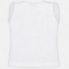 Mayoral 3008-90 Koszulka dziewczęca kolor biały