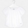Mayoral 6102-64 Luźna bluzka dziewczęca kolor biały