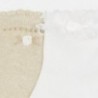 Mayoral 10576-85 Komplet skarpetek dziewczęcych kolor piasek
