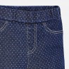 Mayoral 3527-80 Spodnie długie jeans nadruk kolor W groszki