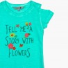 Boboli t-shirt dla dziewczynki niebieski 407124-4459