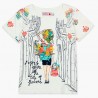Boboli t-shirt dla dziewczynki biały 407157-1111
