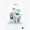 Boboli t-shirt dla dziewczynki biały 417035-1100
