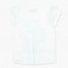 Boboli t-shirt dla dziewczynki biały 417035-1100