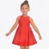 Mayoral 3928-35 Sukienka dziewczęca z tafty czerwona