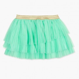 Boboli Tiulowa spódnica dla dziewczynki zielona 727208-4458