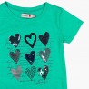 Boboli t-shirt dla dziewczynki zielony 417125-4455