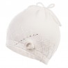 Jamiks czapka dla dziewczynki przejściowa ekri RAMITA JWB033-3