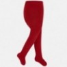 Mayoral 10453-73 Rajstopy prążkowane dziewczęce kolor czerwony
