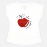 Losan T-shirt na ramiączkach dziewczęcy biały 916-1211AA-001