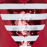 Bluzka dziewczęca z cekinami bawełniana czerwona Tuc Tuc 49775-3
