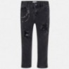 Spodnie długie jeans z aplikacją dziewczęce Mayoral 4502-53