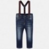 Spodnie jeans z szelkami chłopięce Mayoral 4517-22