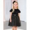 Aksamitna sukienka z tiulem elegancka dziewczęca Abel & Lula 5503-93 Czarny